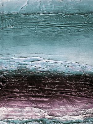 OCEAN CALLING 9, MUTED AZUL TOLET OCEANO TROPICAL MAR ONDAS PAISAGEM