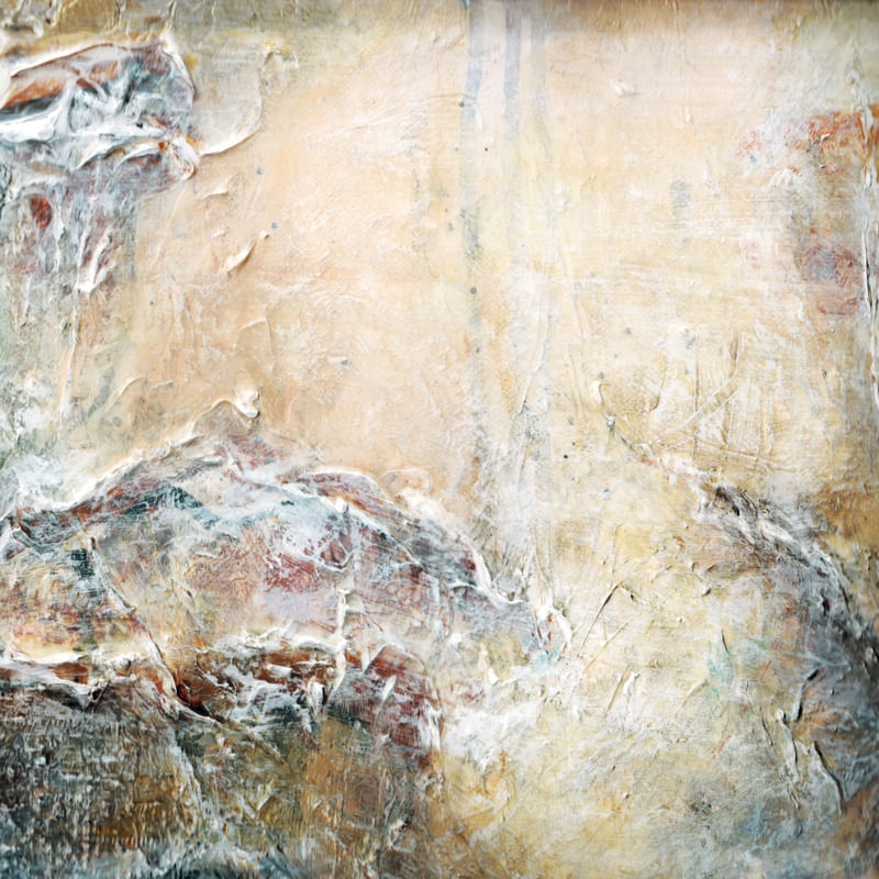 PASSAGE 3, BEGE TAUPE FERRUGEM OCEANO MAR PRAIA ABSTRATO PINTURA
