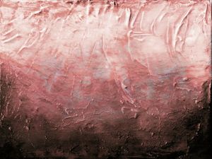 BENEATH THE VEIL 4, MUTED - MINIMALISTA OCEANO ABSTRATO MODERNO PINTURA