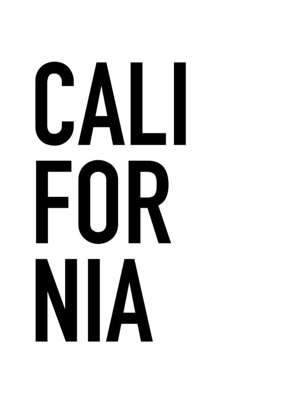 TYPE CALIFORNIA