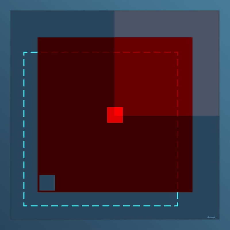RED ON BLUE 01