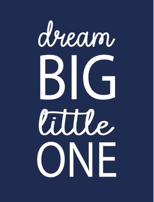 DREAM BIG AZUL E BRANCO