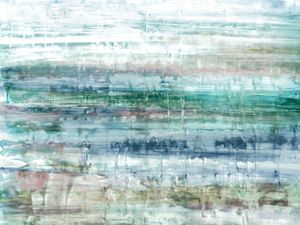 MURMUR 1, PASTEL AGUARELA ABSTRATO PAISAGEM ETEREO ELEGANTE PINTURA