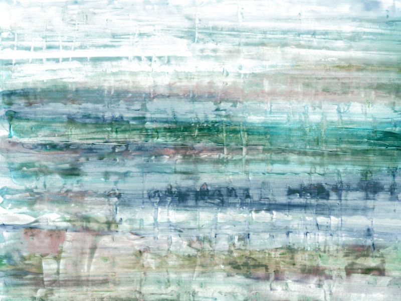MURMUR 1, PASTEL AGUARELA ABSTRATO PAISAGEM ETEREO ELEGANTE PINTURA