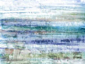 MURMUR 3, PASTEL AGUARELA ABSTRATO PAISAGEM ETEREO ELEGANTE PINTURA