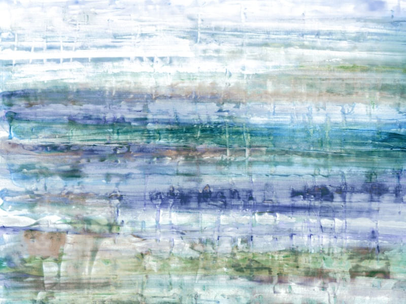 MURMUR 3, PASTEL AGUARELA ABSTRATO PAISAGEM ETEREO ELEGANTE PINTURA