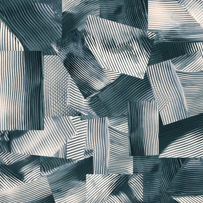 FLUX AND FLOW 1, CERCETA ABSTRATO ORGANICO GEOMETRICO ELEGANTE MODERNO PINTURA