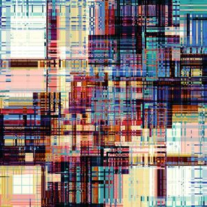 IN THE MAINFRAME 1, ABSTRATO GEOMETRICO TECNOLOGIA COLORIDO URBANO