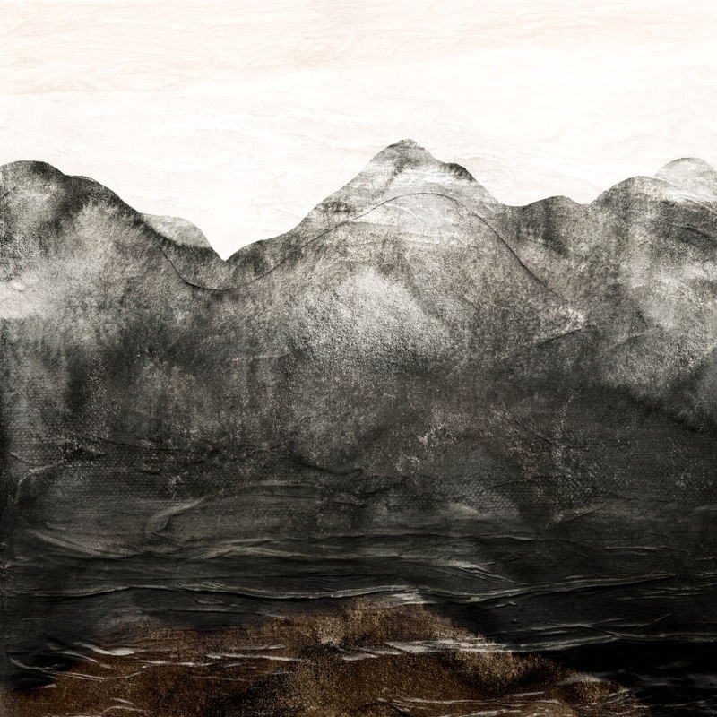 HILLTOPS AND HIGH PLACES 1, MONTANHAS ATMOSFERICO NATUREZA ELEGANTE PINTURA