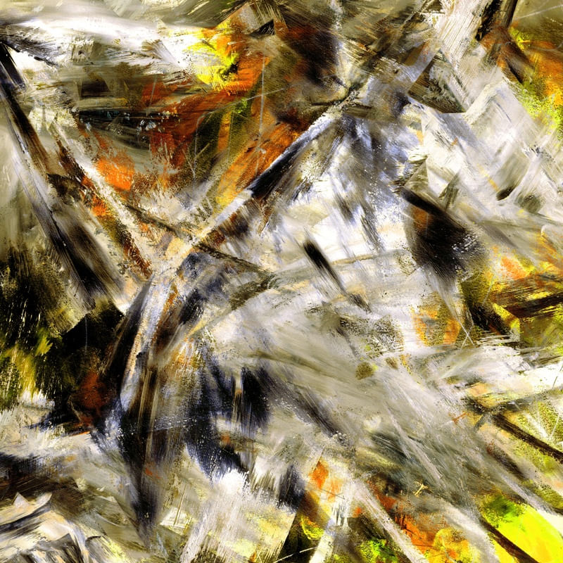 FREE FLYING 3, MODERNO ABSTRATO ELEGANTE MOVIMENTO PINTURA