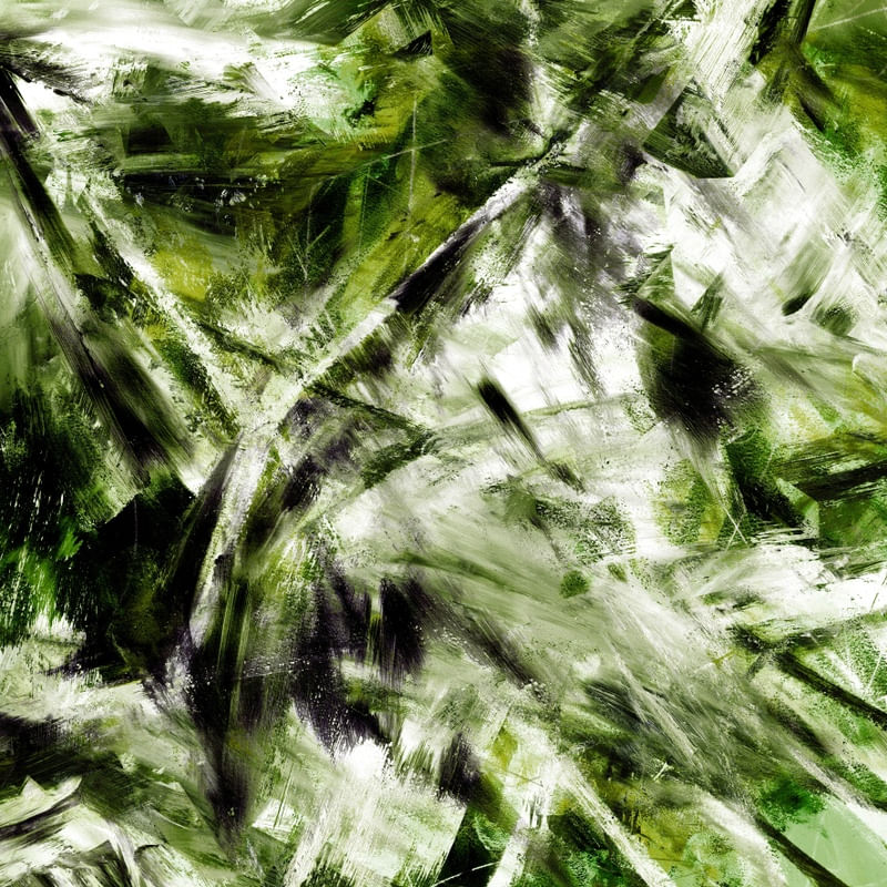 FREE FLYING 7, MODERNO ABSTRATO BOTANICO MOVIMENTO PINTURA