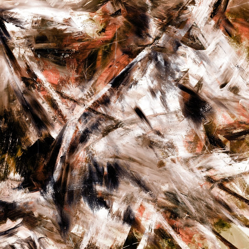 FREE FLYING 10, MODERNO ABSTRATO ELEGANTE MOVIMENTO PINTURA
