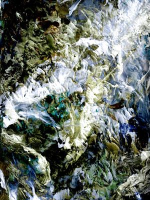 ZEN FLOW INVERTED 2, ORGANICO ABSTRATO MOVIMENTO ELEGANTE PINTURA
