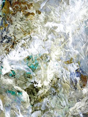 ZEN FLOW MUTED SPA 2, ORGANICO ABSTRATO MOVIMENTO ELEGANTE PINTURA