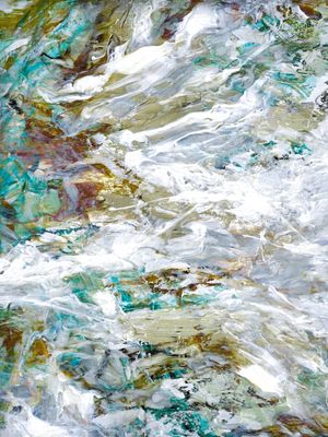 ZEN FLOW 3, ORGANICO ABSTRATO MOVIMENTO ELEGANTE PINTURA