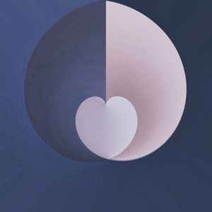 WHITE & BLUE HEART 2