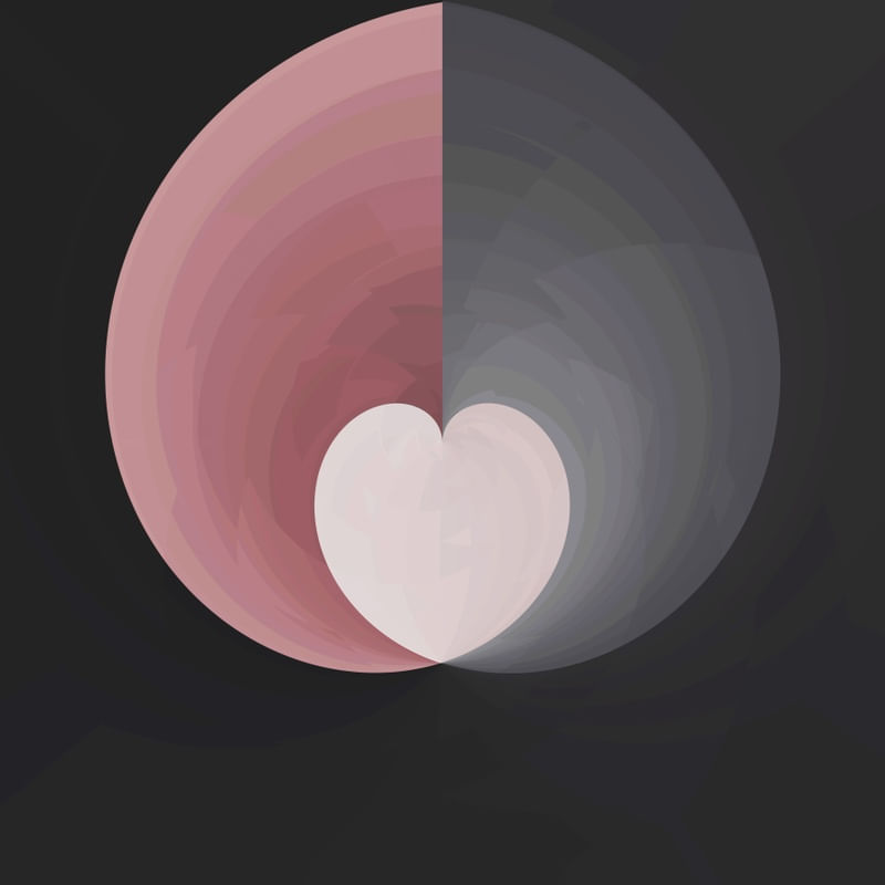 BLACK TIE OPEN HEART 6