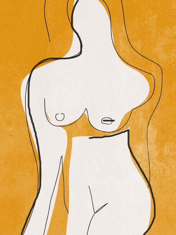 ABSTRACT LINE ART NUDE