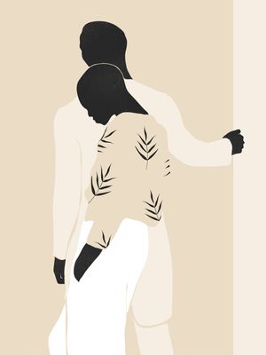 MINIMAL ABSTRACT ART COUPLE 2