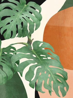 TROPICAL LEAVES- ABSTRACT ART