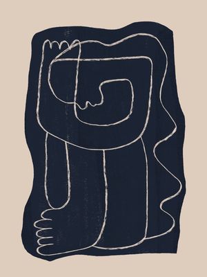 ABSTRACT LINE ART FIGURE