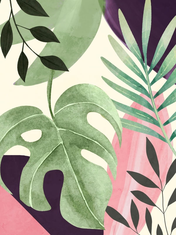 ABSTRACT ART TROPICAL LEAVES 17