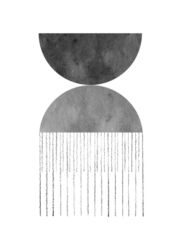 BLACK AND WHITE GEOMETRIC SHAPES