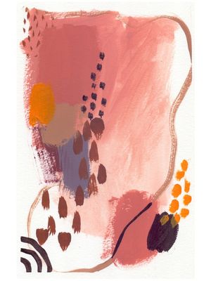 ABSTRATO ROSA E TERRA