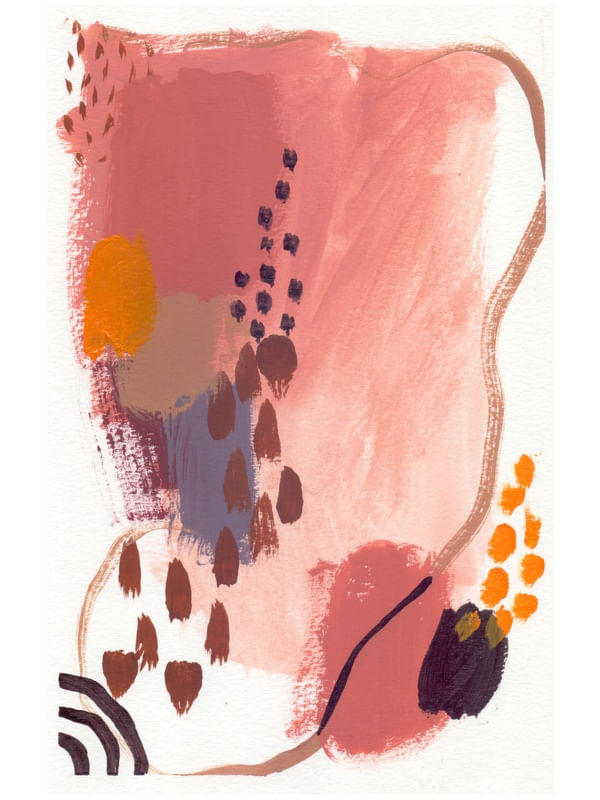 ABSTRATO ROSA E TERRA