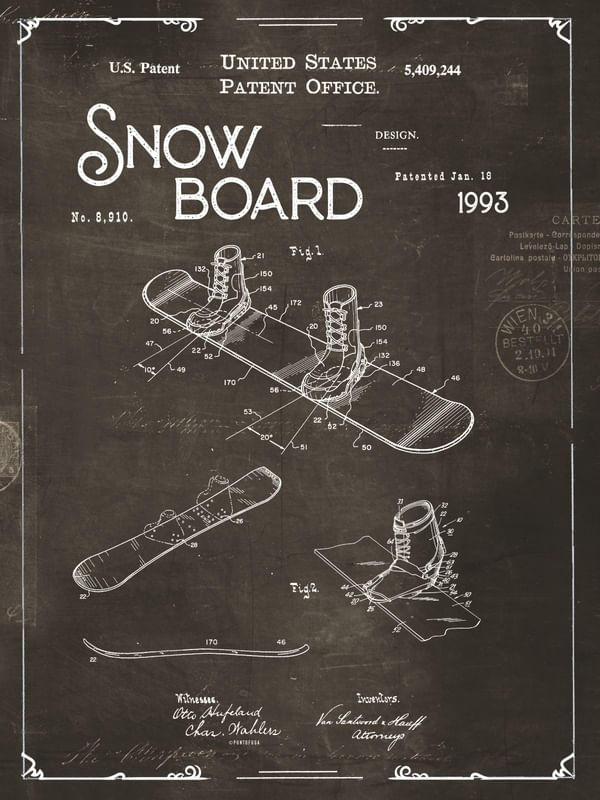 PATENTE INDUSTRIAL PARA SNOWBOARD