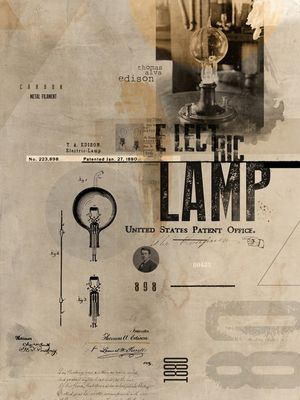 EDISON LAMP PATENTE 1880
