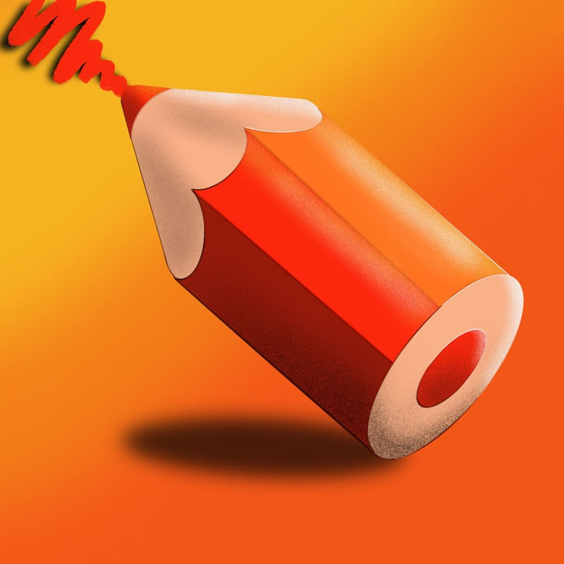 LÁPIS DE COR VERMELHO