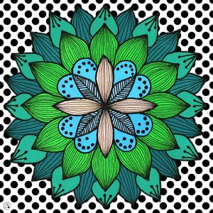 MANDALA VERDE POLKADOT