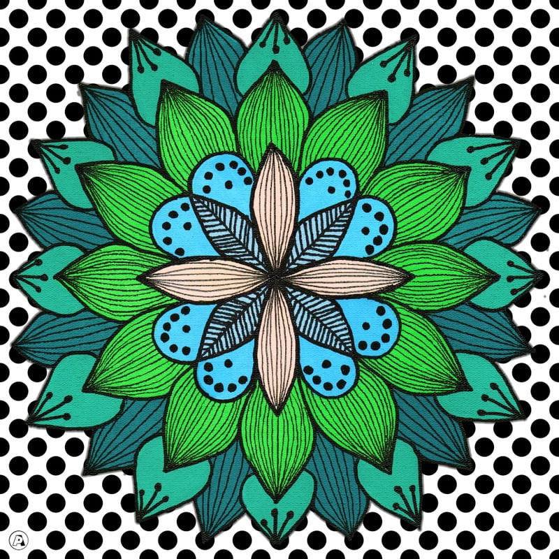 MANDALA VERDE POLKADOT