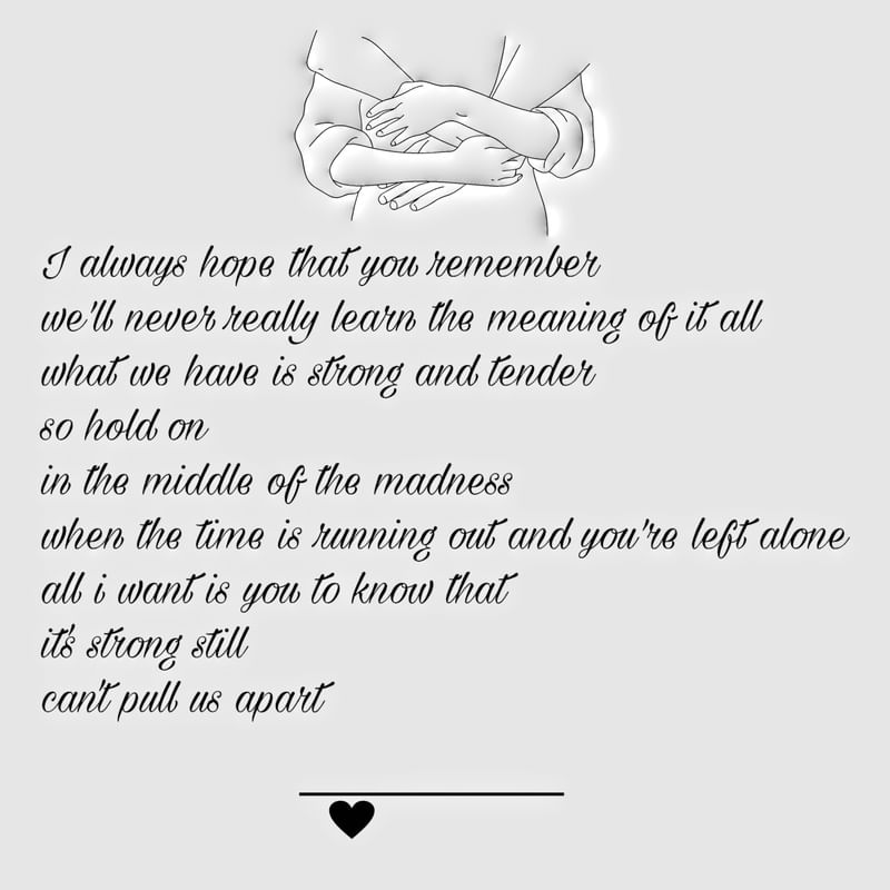 NOTHING CAN COME BETWEEN US