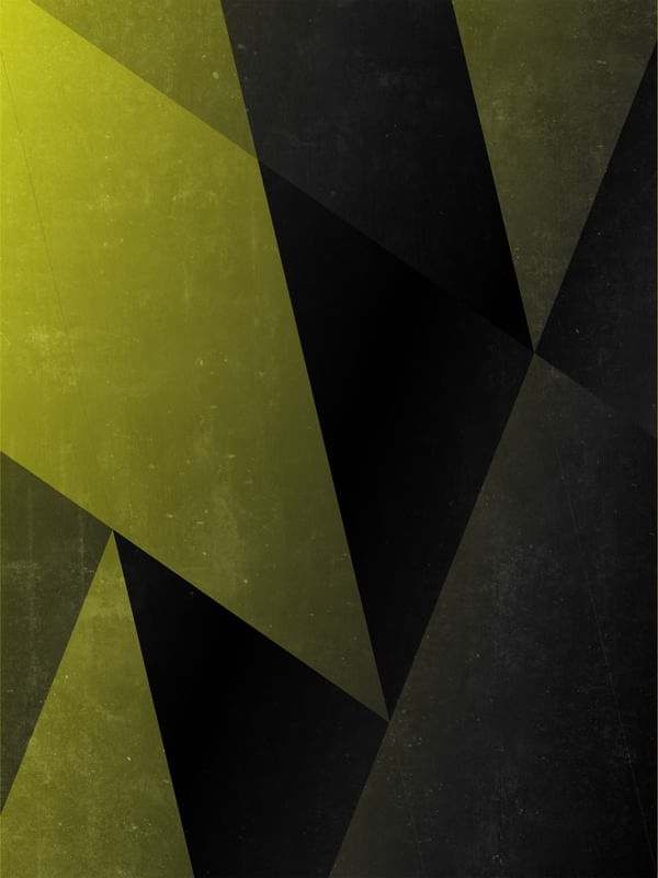 GEOMETRIA EM CINZA E AMARELO II