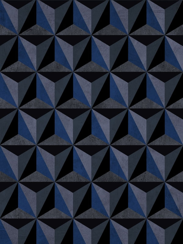 GEOMETRIC BLUE AND GREY