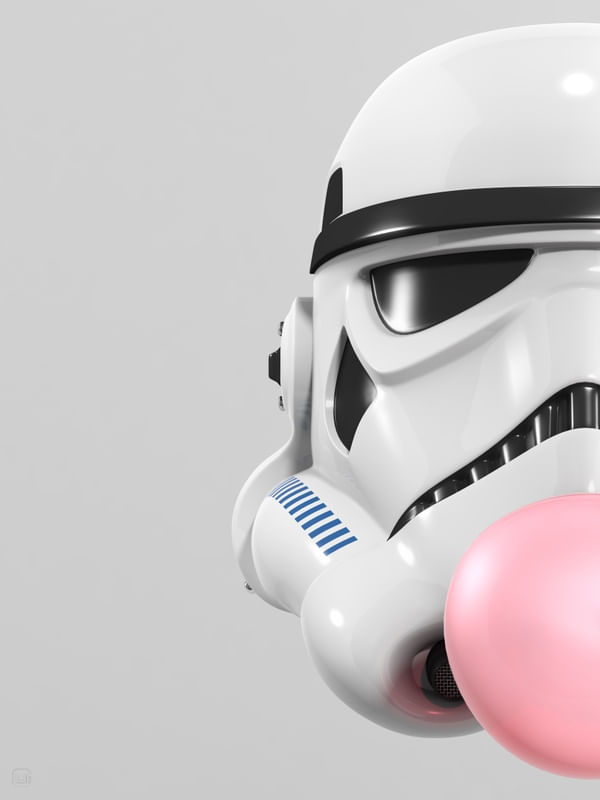 STORMTROOPER BUBBLE GUM 02 ESP
