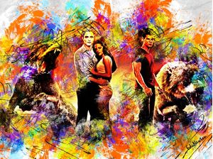SAGA CREPÚSCULO - ARTE ABSTRATA