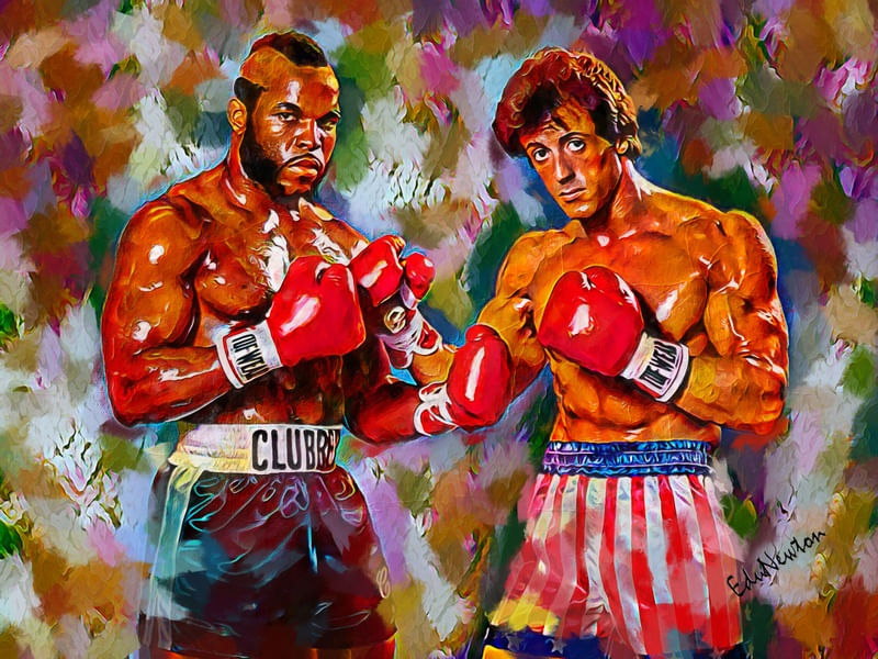 STALLONE - ROCKY III - OIL PAINT