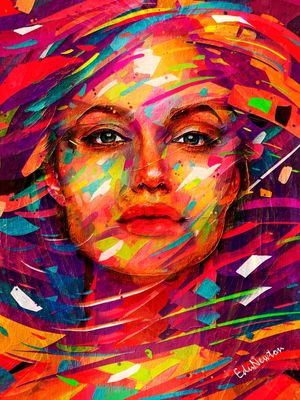 ANGELINA JOLIE - ARTE ABSTRATA