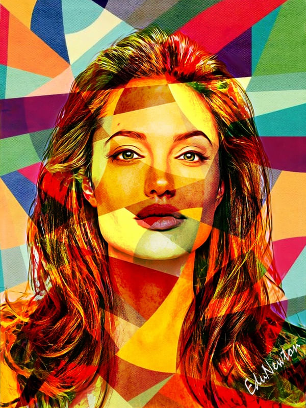 ANGELINA JOLIE - ARTE MODERNA