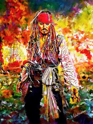JACK SPARROW - ARTE ABSTRATA