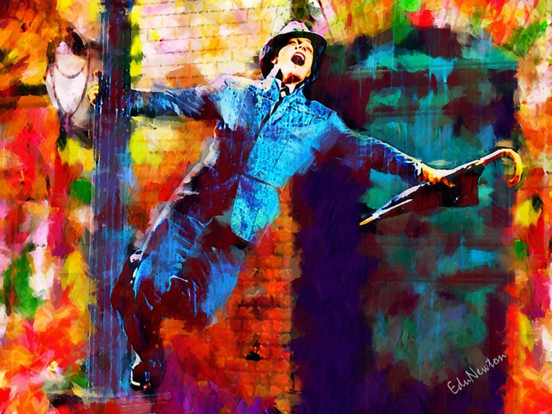 CANTANDO NA CHUVA - ARTE ABSTRATA