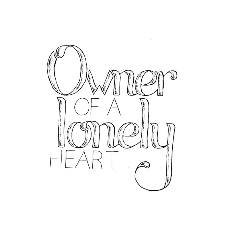 OWNER OF A LONELY HEART - BRANCO