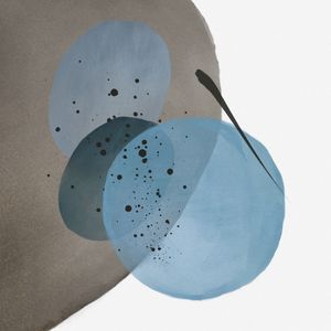 ABSTRATO AZUL E CINZA
