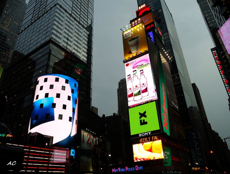 TIMES SQUARE AT NIGHT