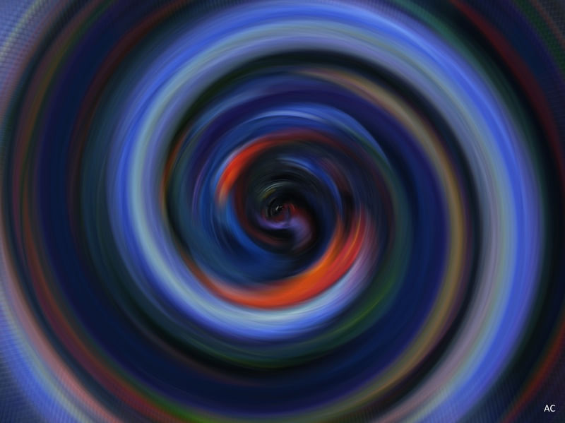 MANDALA AZUL ESCURA