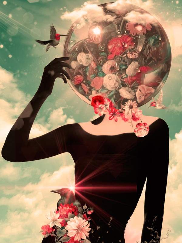 FLOWERED HEAD