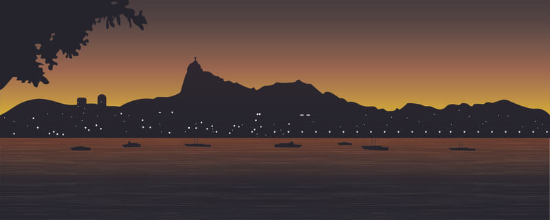 MURETA DA URCA ENTARDECER PANORÂMICO